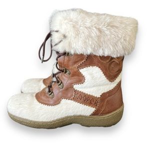 Cooper Leather and Pony Hair Boots Size 40